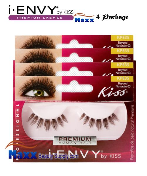 4 Package - Kiss i Envy Beyond Naturale 03 Eyelashes - KPE35